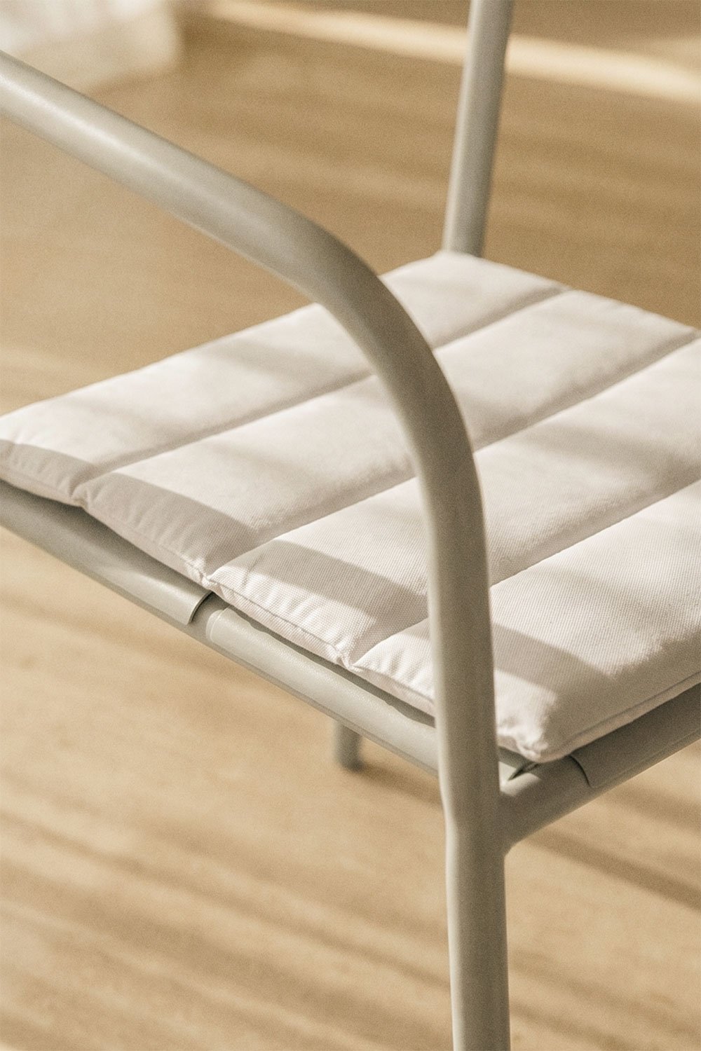 Stackable dining chair with steel armrests Tossa, gallery image 2