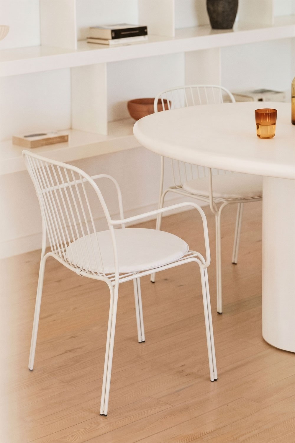 Anerina steel armchair dining chair, gallery image 1