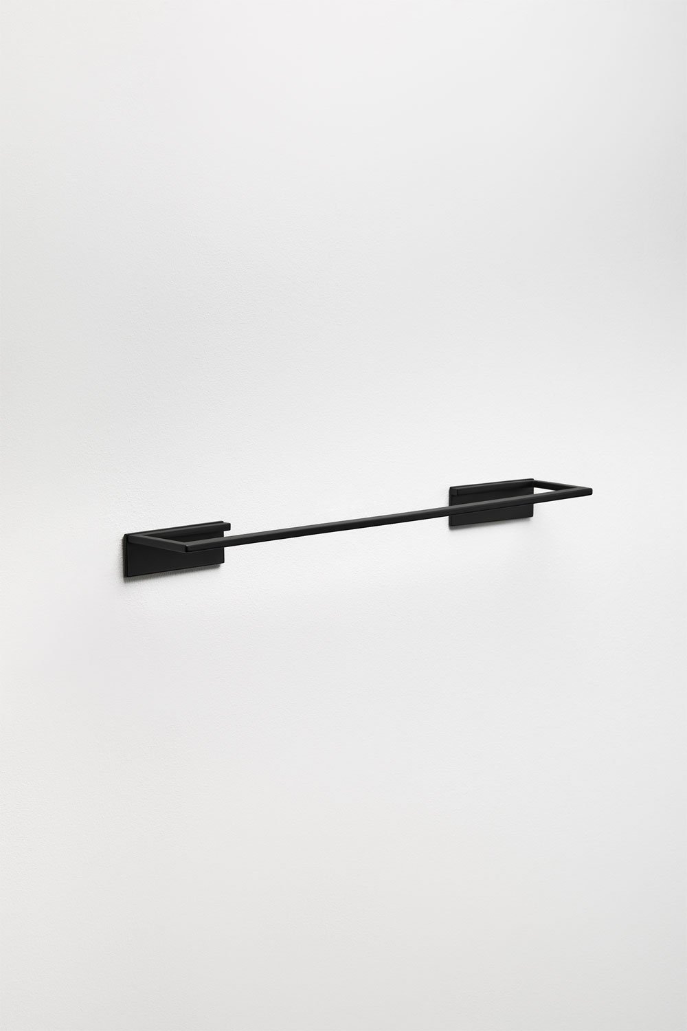 Adhesive wall towel rack with 45 cm bar for bathroom in stainless steel Jalter, gallery image 3