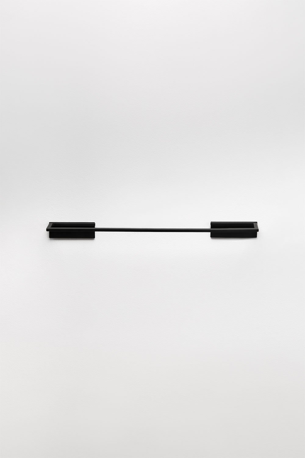 Adhesive wall towel rack with 45 cm bar for bathroom in stainless steel Jalter, gallery image 4