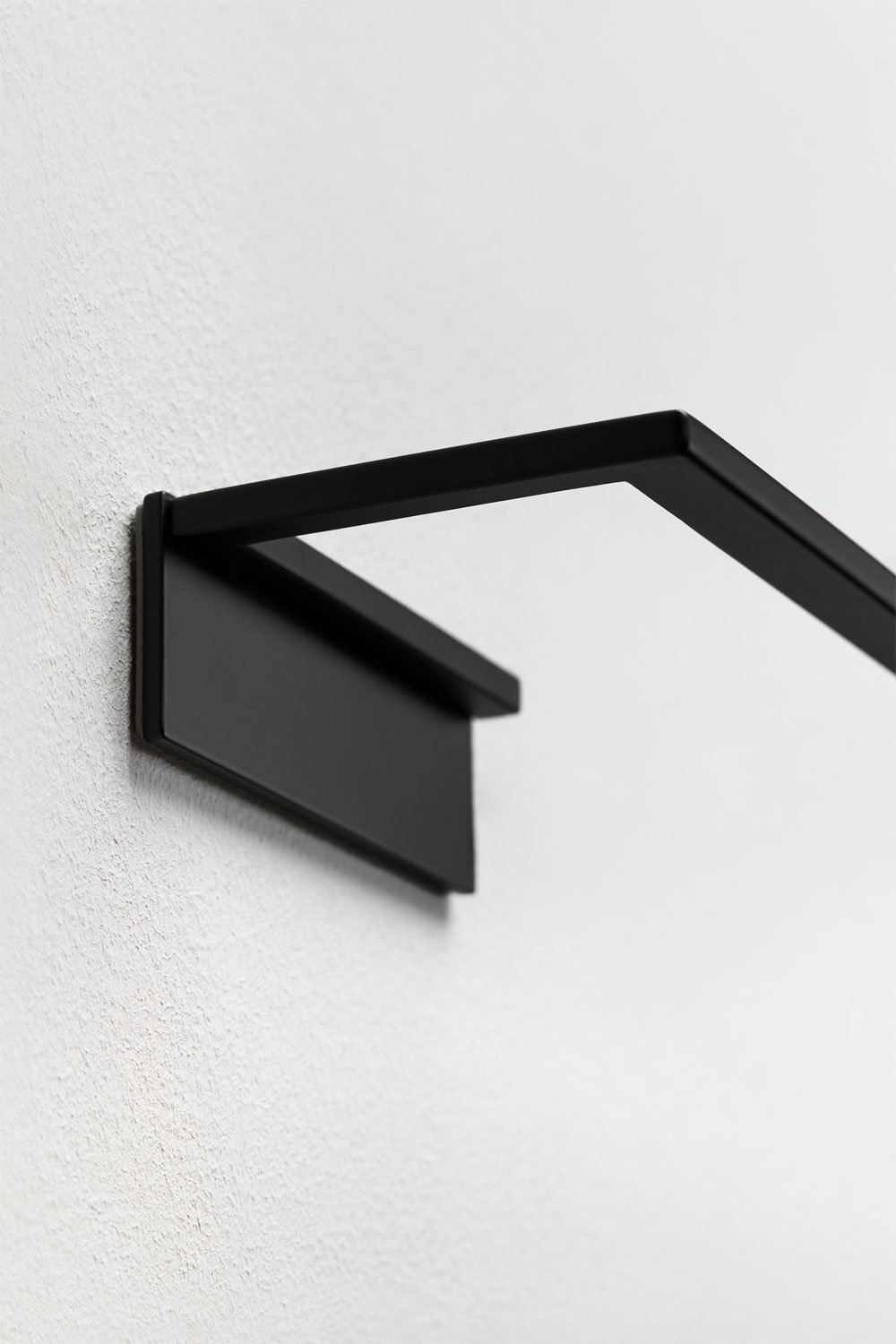 Adhesive wall towel rack with 45 cm bar for bathroom in stainless steel Jalter, gallery image 5