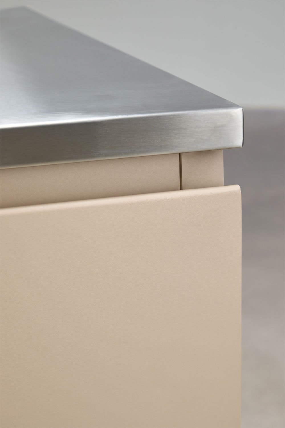 Outdoor modular kitchen storage module in Rivana steel, gallery image 5