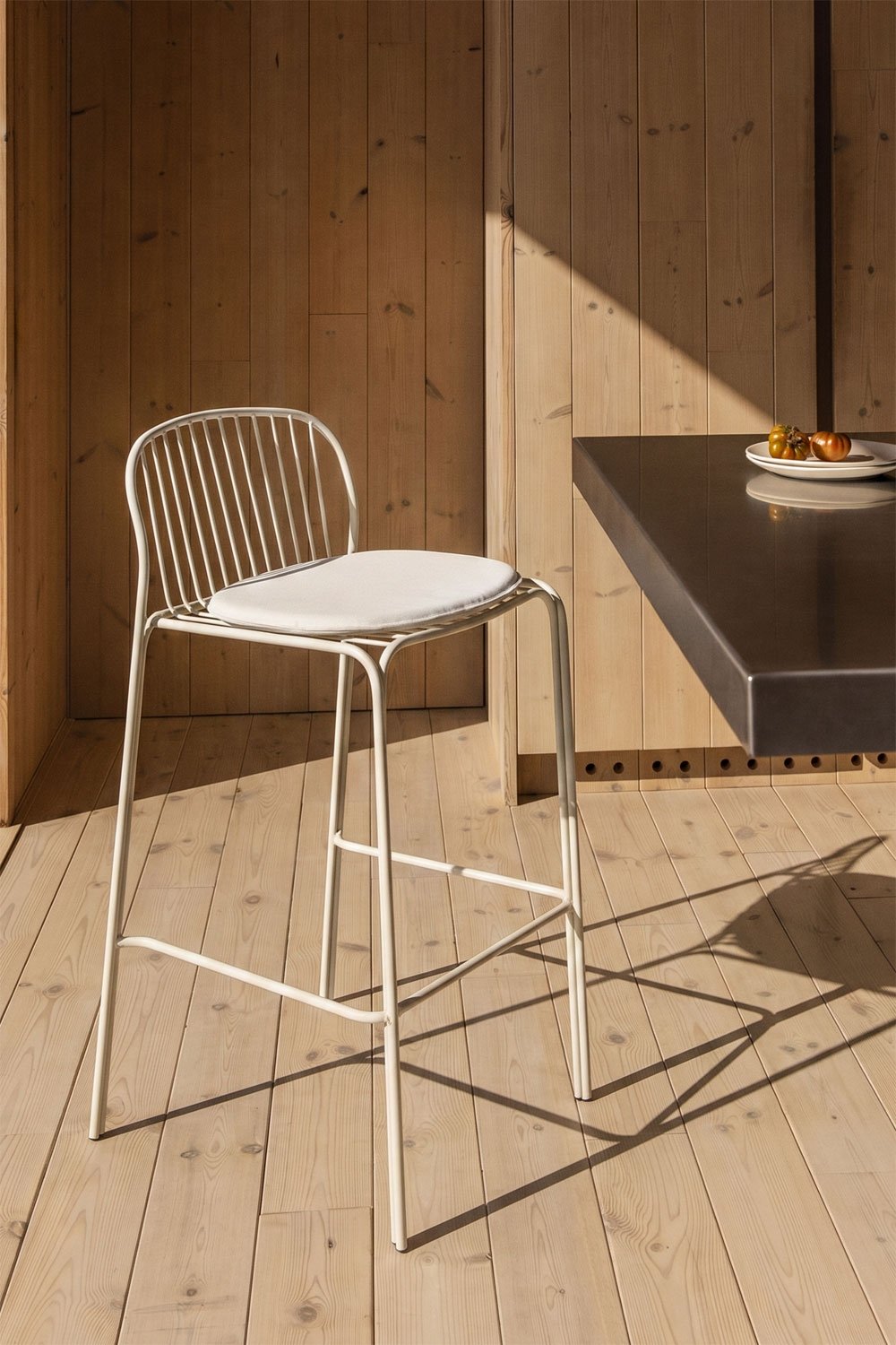 Anerina steel bar stool, gallery image 1