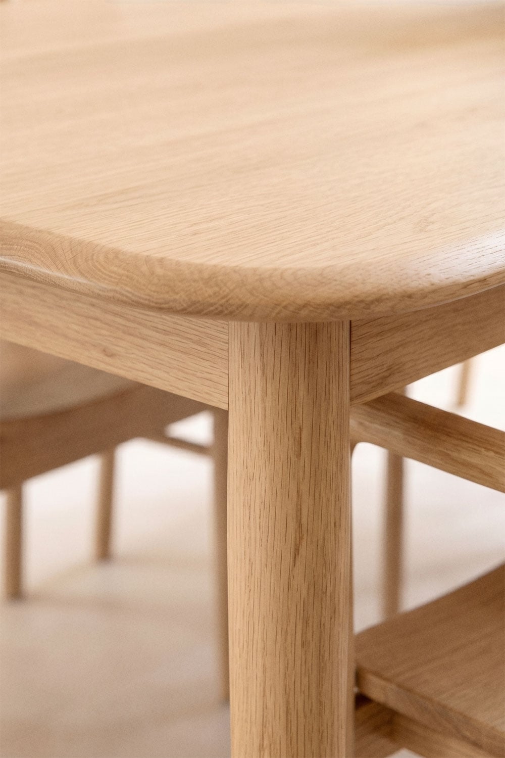 Rectangular dining table 220-320x95 cm extendable in Treveris wood, gallery image 3