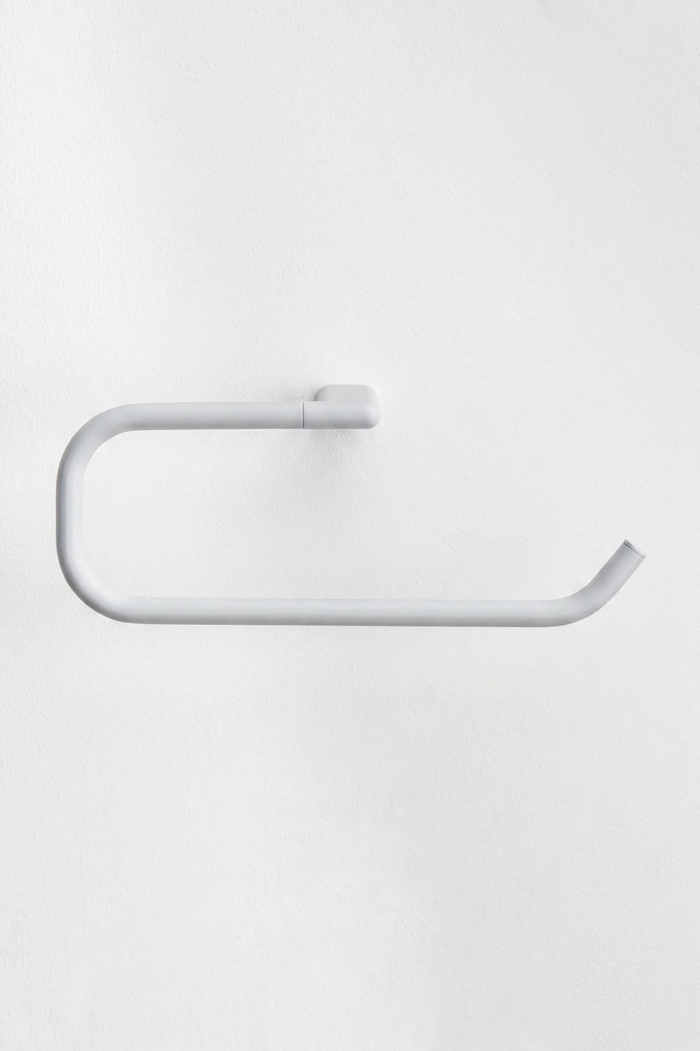 30 cm wall-mounted towel rail for bathroom in white stainless steel Rovent, gallery image 4
