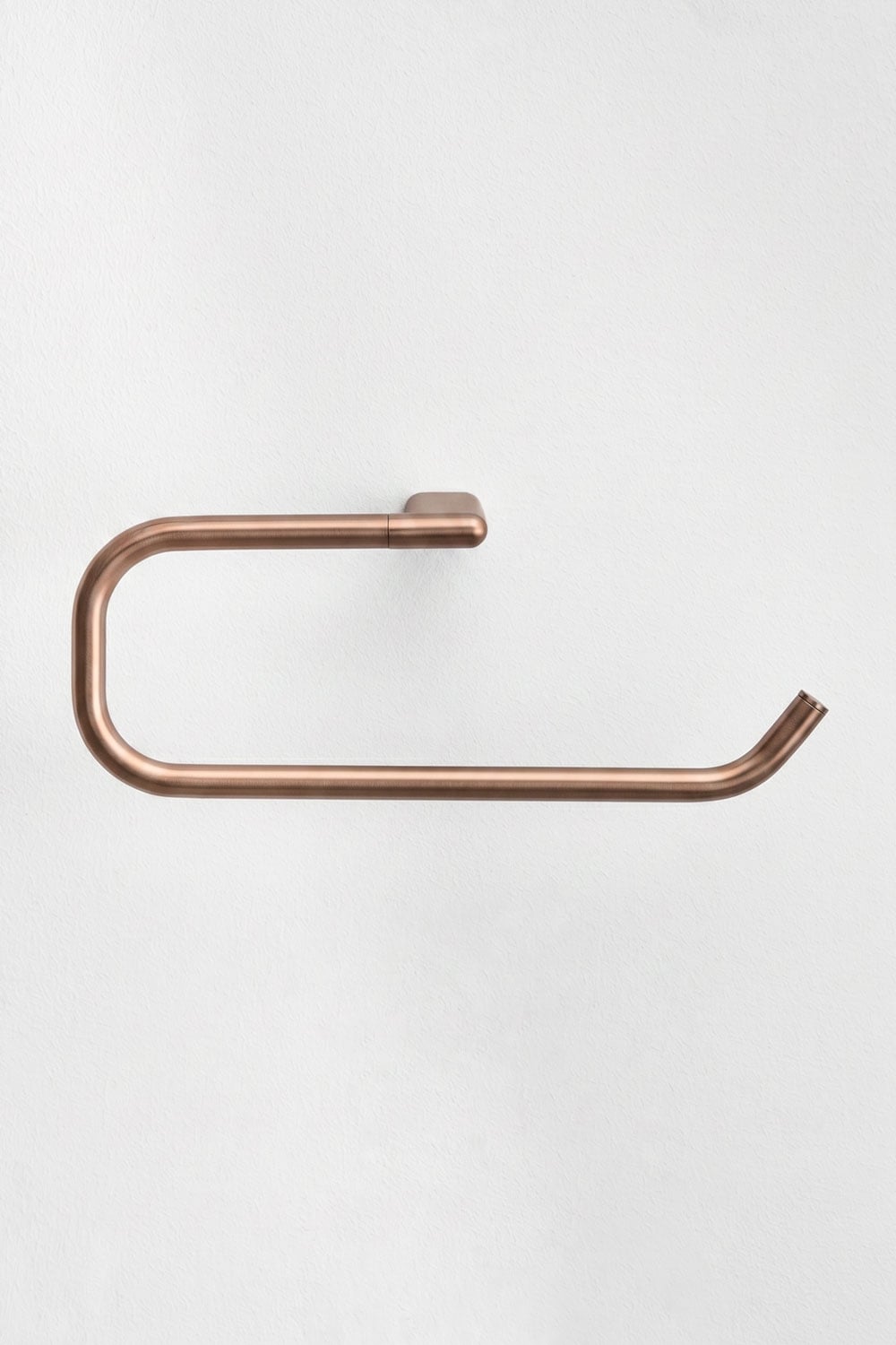 30 cm wall-mounted towel rail for bathroom in brushed rose gold stainless steel Rovent, gallery image 4
