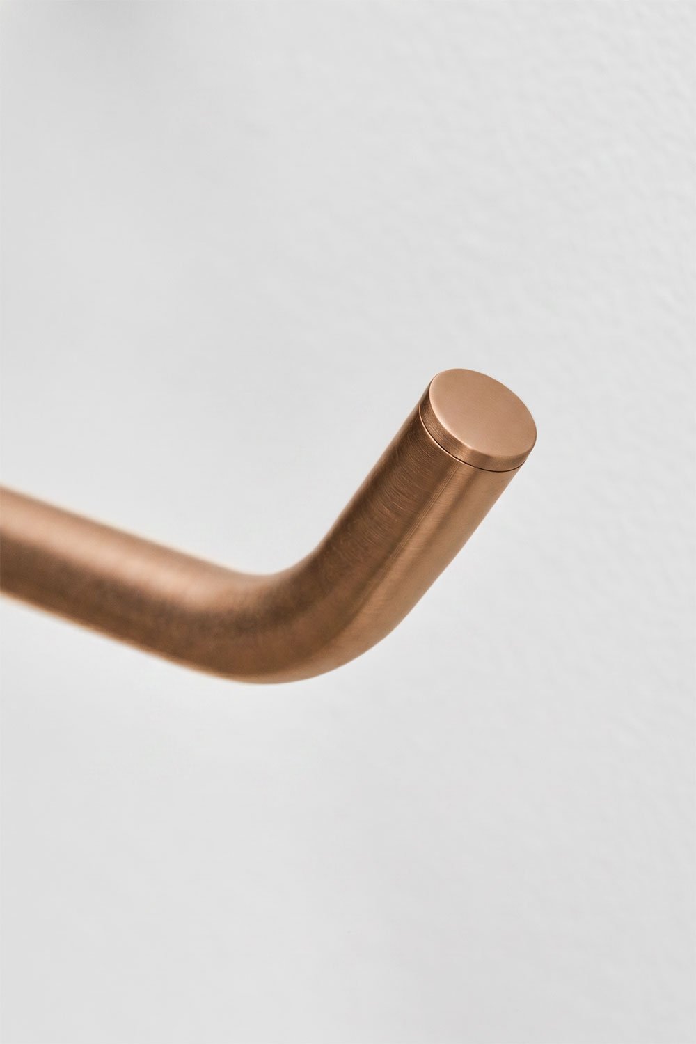30 cm wall-mounted towel rail for bathroom in brushed rose gold stainless steel Rovent, gallery image 6
