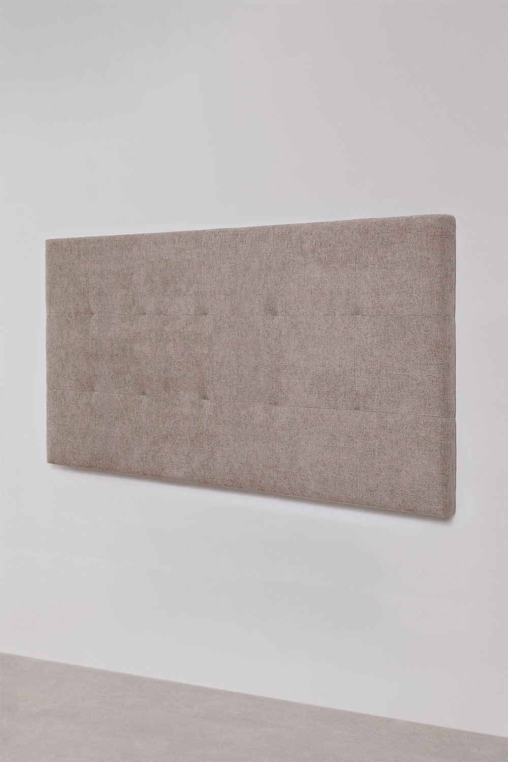 Mocha brown chenille upholstered headboard for 200 cm bed Artur, gallery image 4