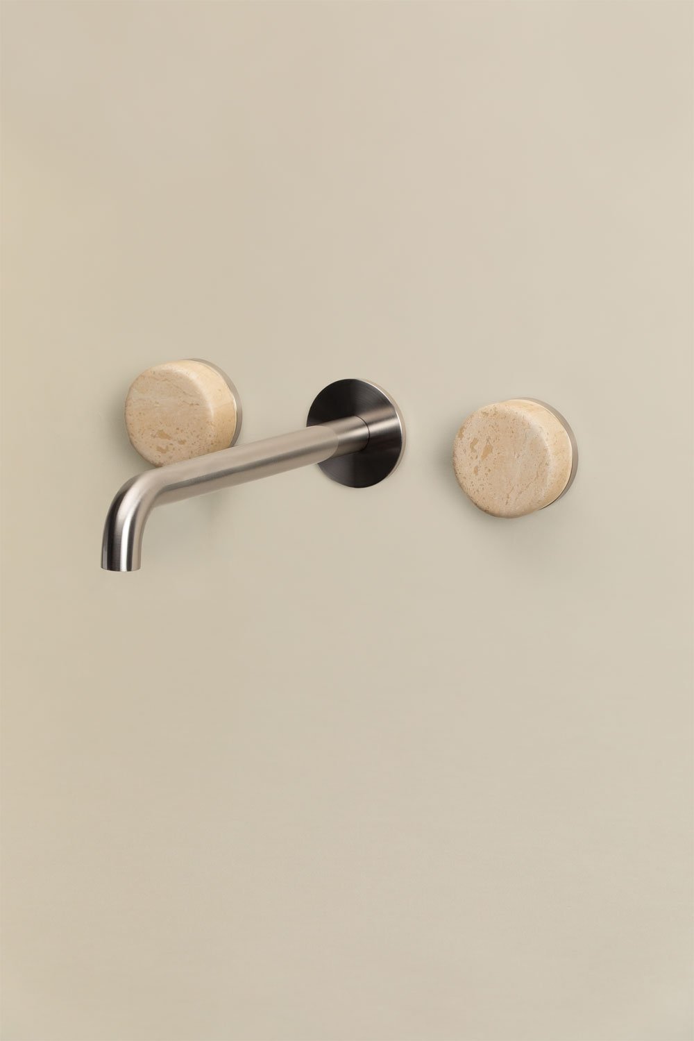 Gilstoin built-in basin mixer in brass and natural stone, gallery image 3