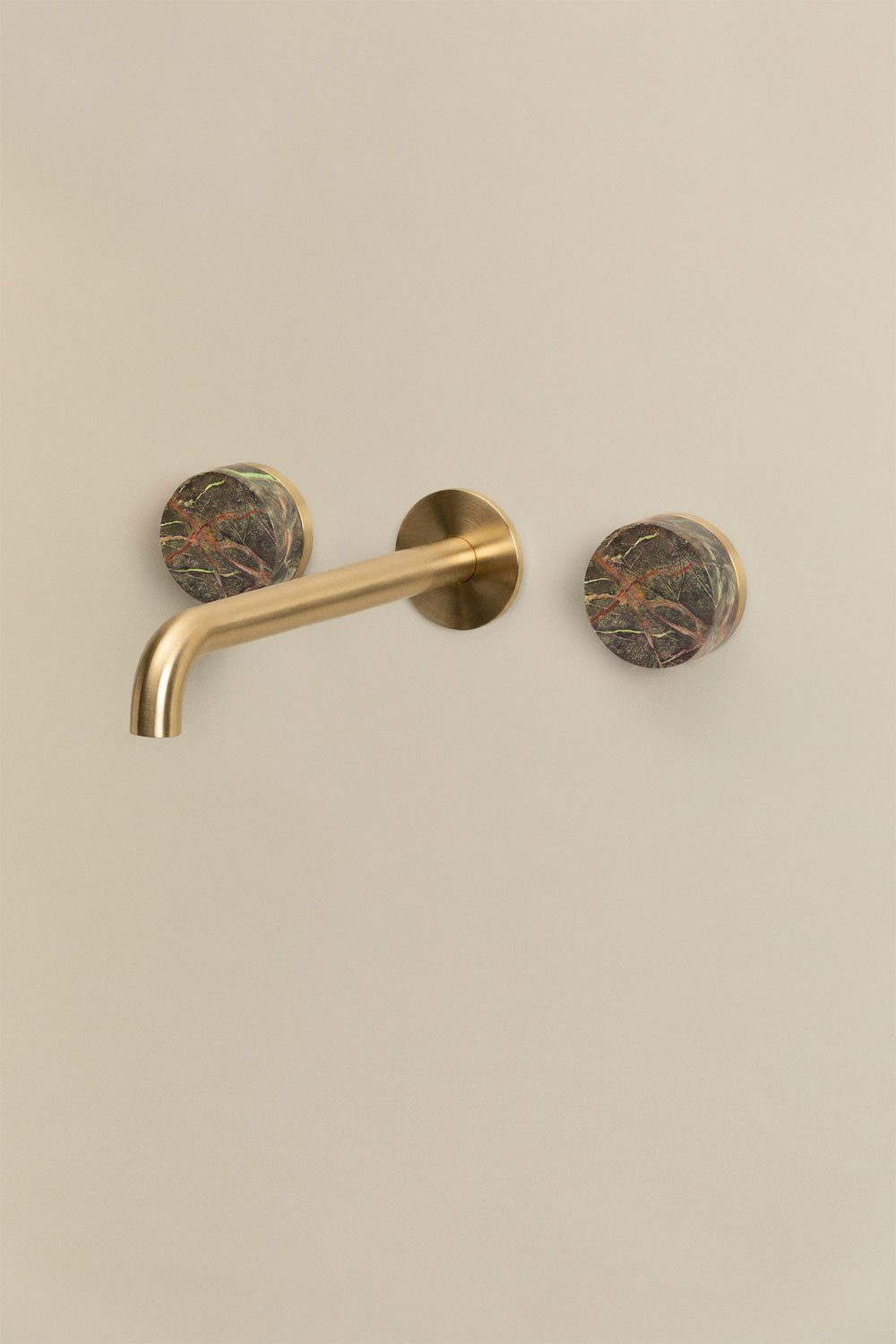 Gilstoin built-in basin mixer in brass and natural stone, gallery image 3