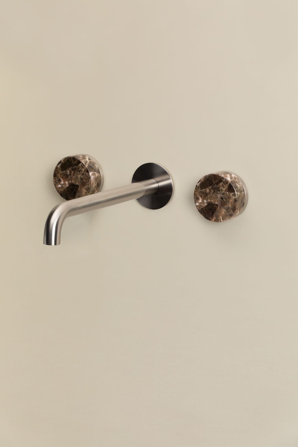 Gilstoin built-in basin mixer in brass and natural stone, gallery image 3