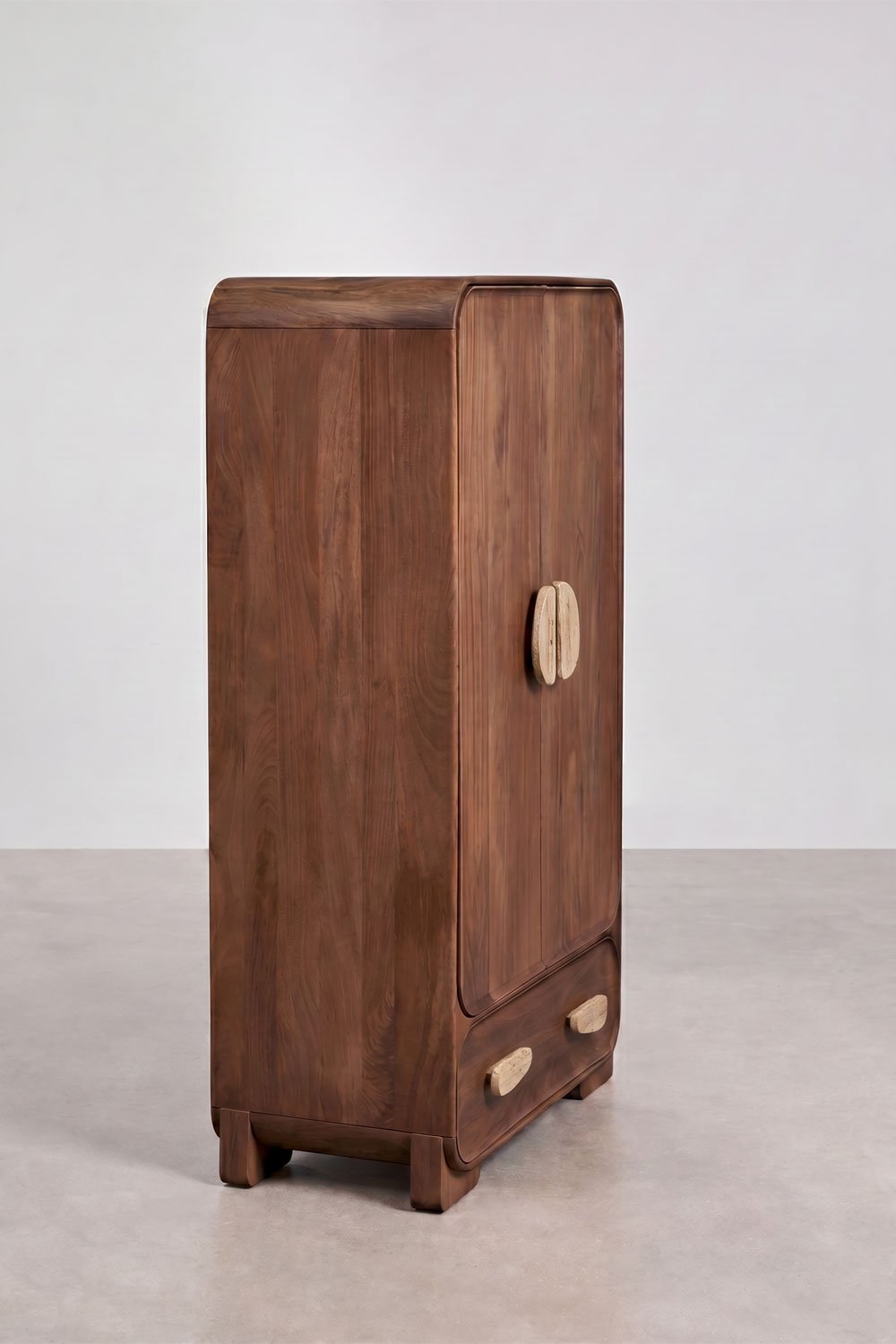 Mango wood and natural stone wardrobe Kivalina, gallery image 4