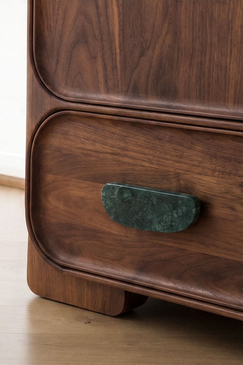 Mango wood and natural stone wardrobe Kivalina, gallery image 2