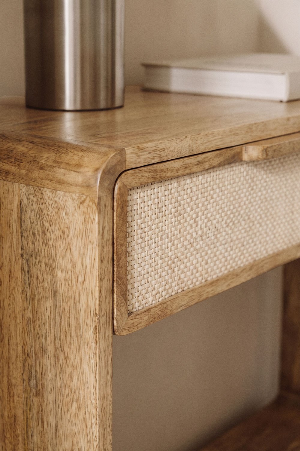 Abrams 120x30 cm mango wood hallway console table, gallery image 2