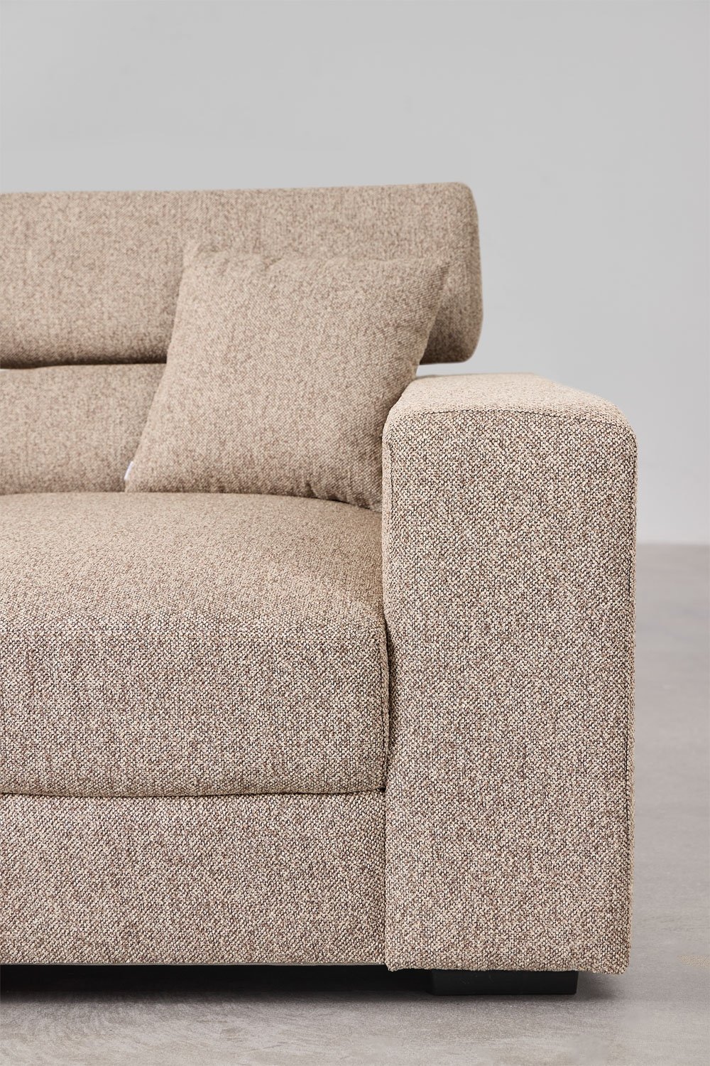 Right 3-seater chaise longue sofa with adjustable headrest and sliding seats Aramis, gallery image 8