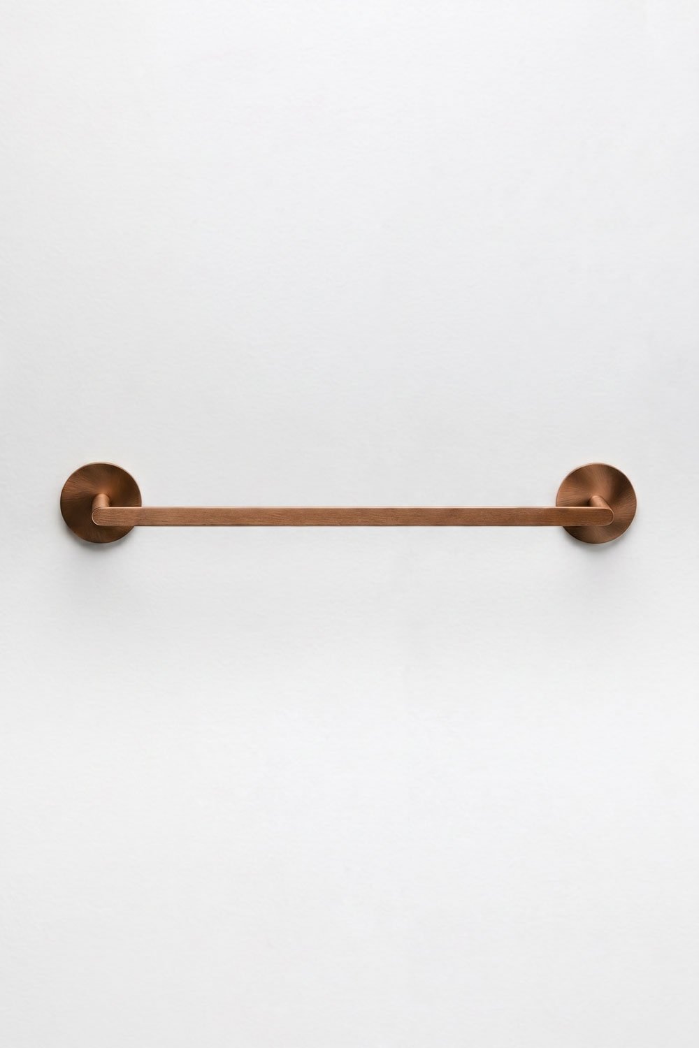 Adhesive wall-mounted towel rail with 60 cm bar for bathroom in rose gold stainless steel Caldrumi, gallery image 4