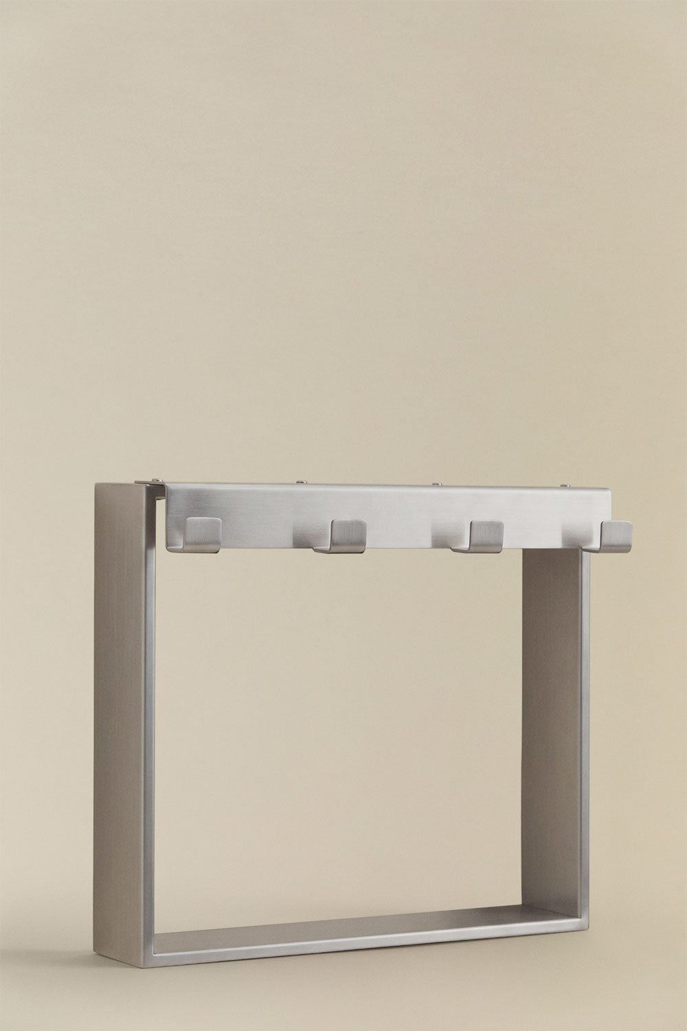 Hanging shower screen shelf in brushed grey stainless steel Elaria, gallery image 3