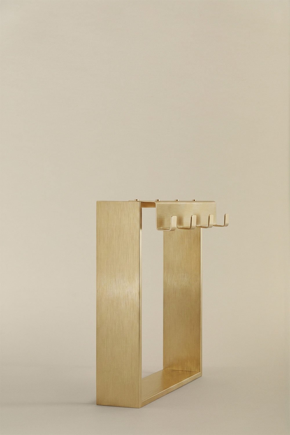 Hanging shower screen shelf in brushed gold stainless steel Elaria, gallery image 5