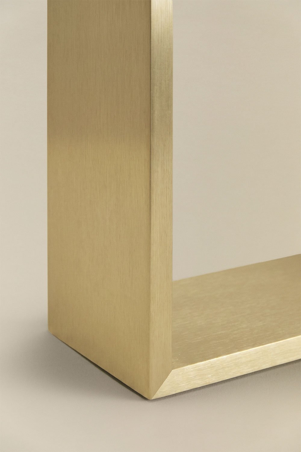 Hanging shower screen shelf in brushed gold stainless steel Elaria, gallery image 8