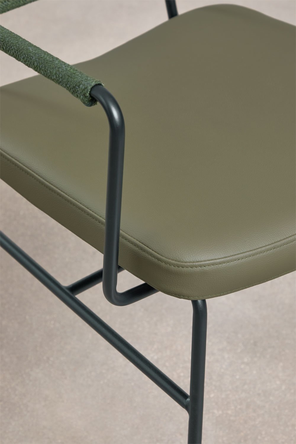 Milih upholstered dining chair with armrests, gallery image 7