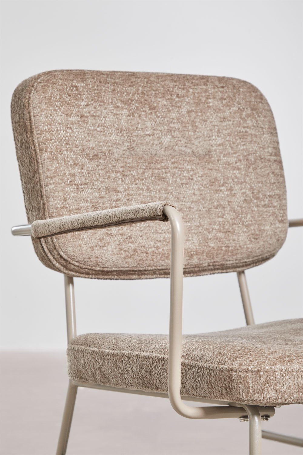 Milih upholstered dining chair with armrests, gallery image 6