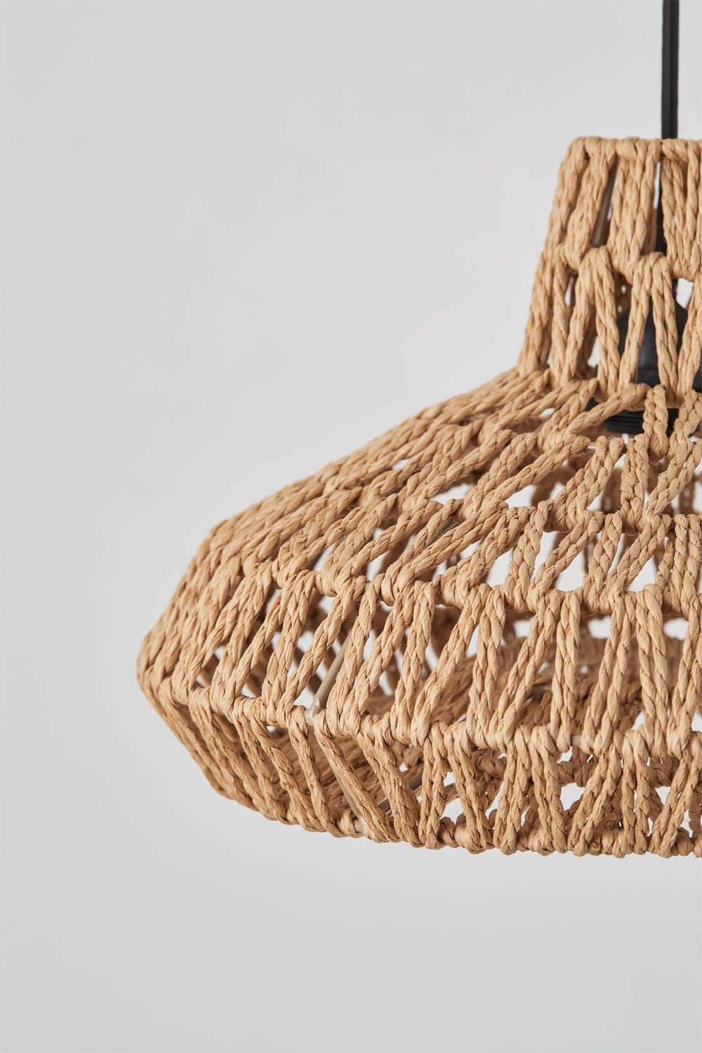 Maslany braided paper ceiling lamp, gallery image 5