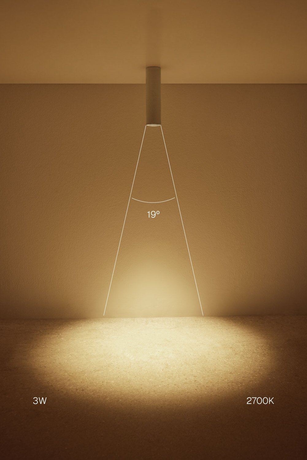 Round Ø4 cm surface-mounted LED ceiling light in aluminum Orelva, imagen de galeria 2