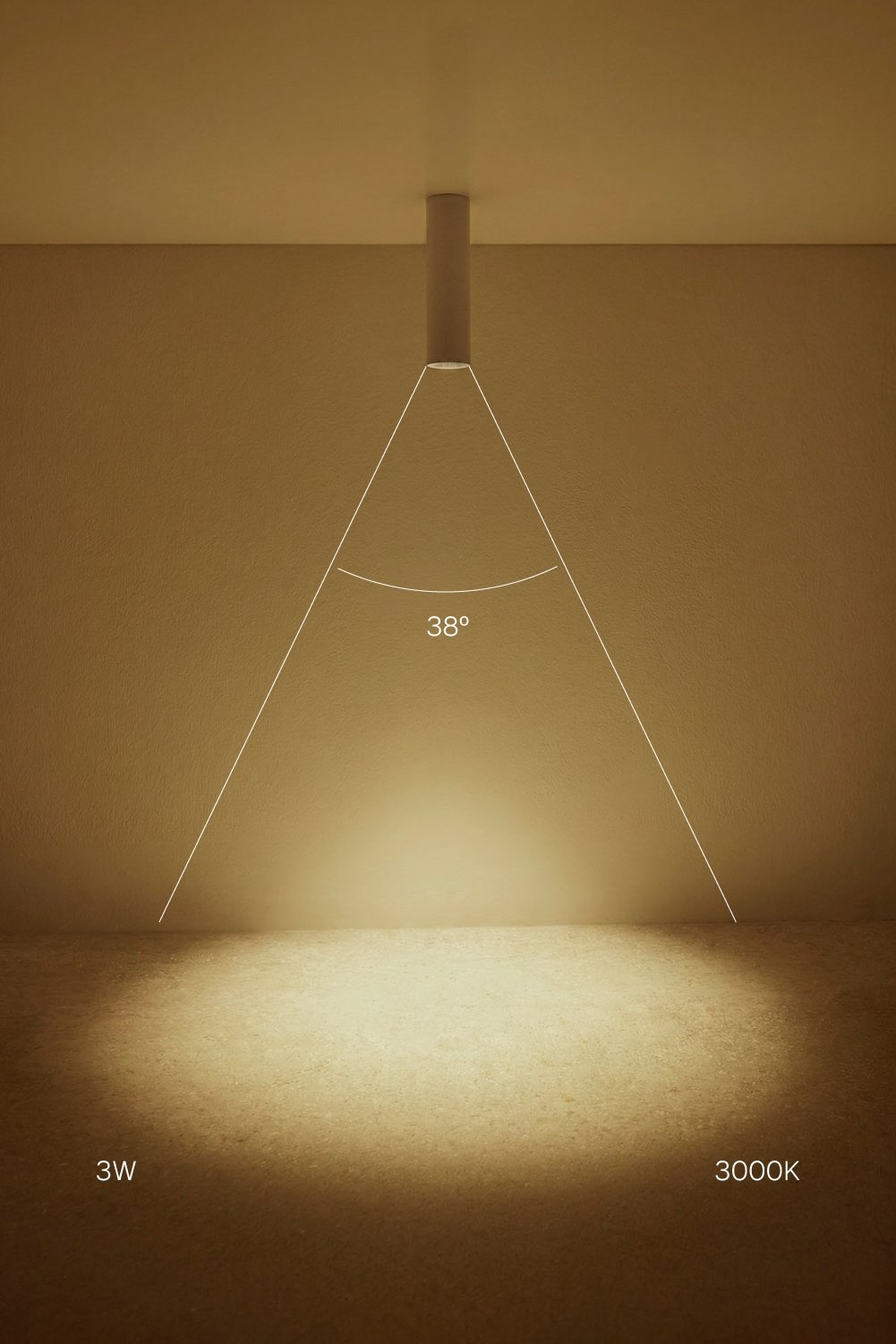 Round Ø4 cm surface-mounted LED ceiling light in aluminum Orelva, imagen de galeria 2