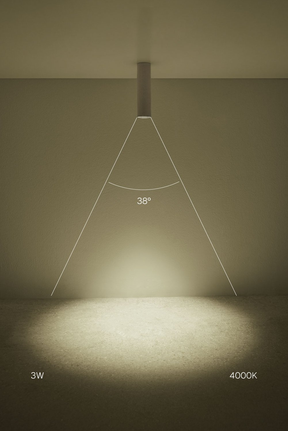 Round Ø4 cm surface-mounted LED ceiling light in aluminum Orelva, imagen de galeria 2