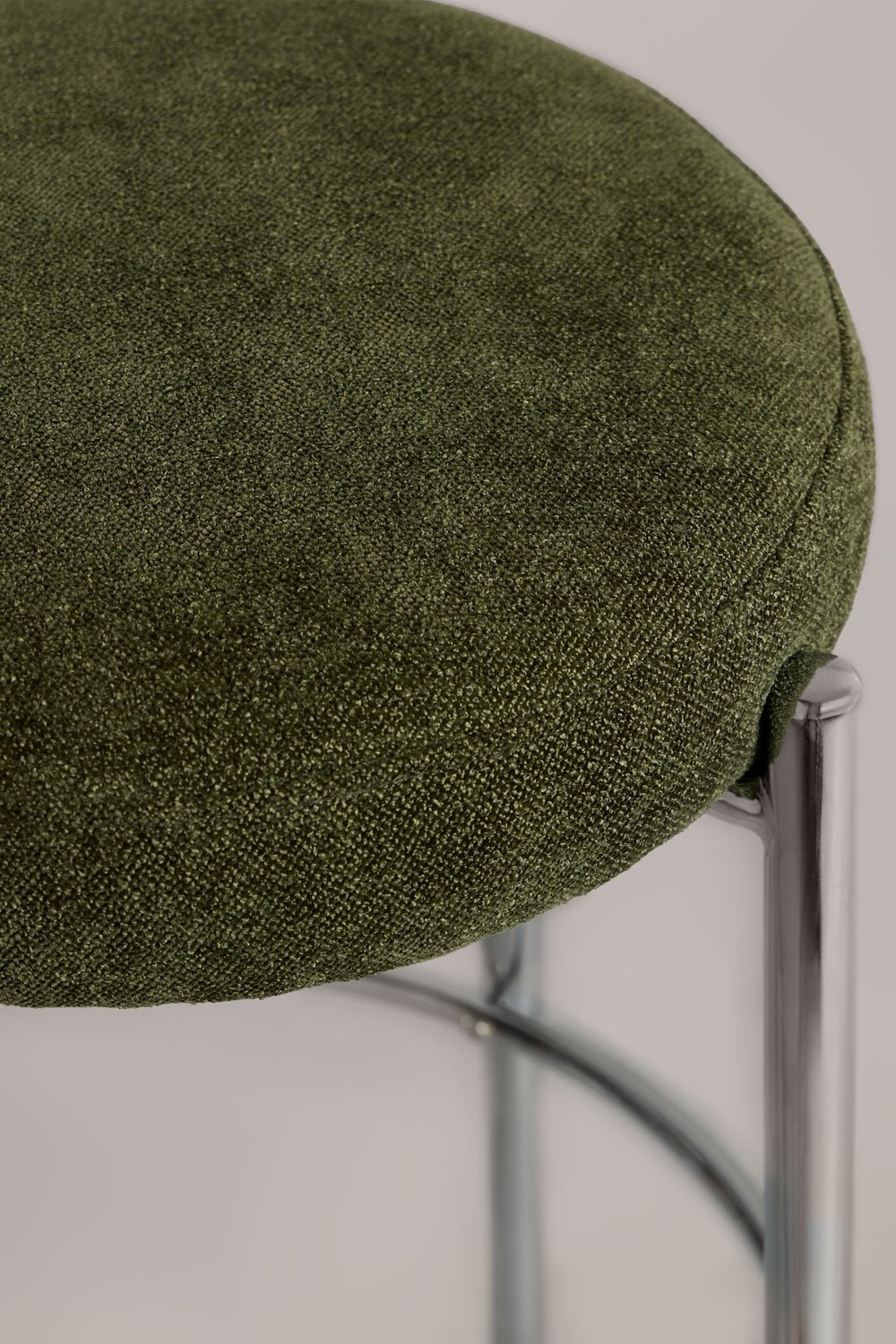 Zantria upholstered high stool in iron, gallery image 4