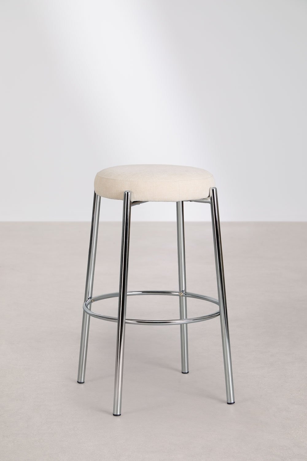 Zantria upholstered high stool in iron, gallery image 3