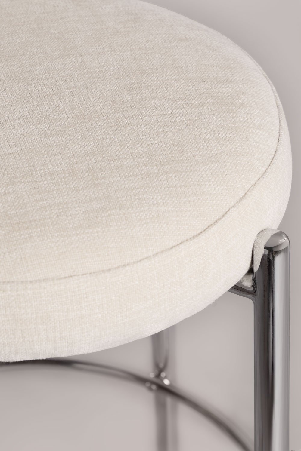 Zantria upholstered high stool in iron, gallery image 4
