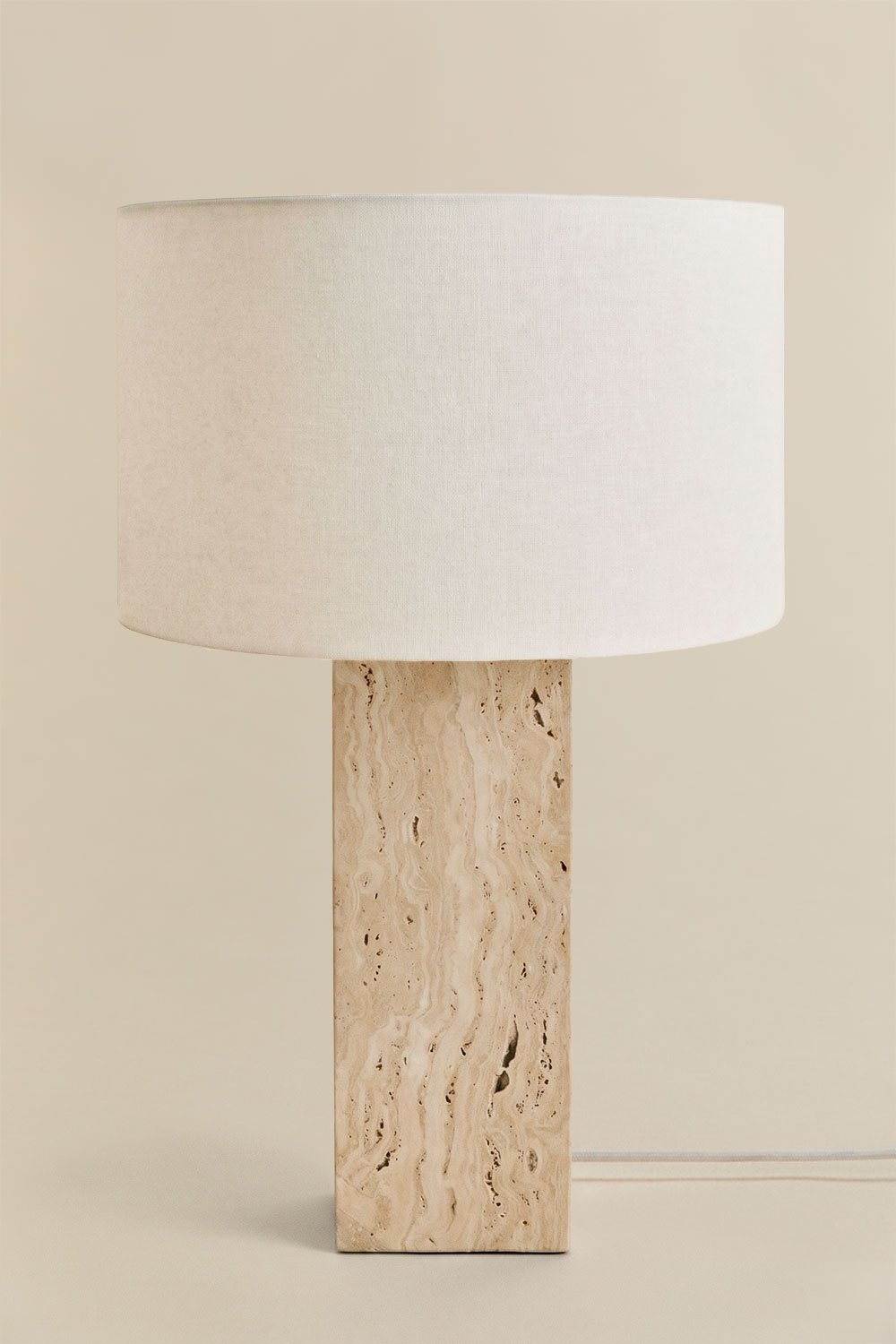 Davise travertine table lamp, gallery image 5