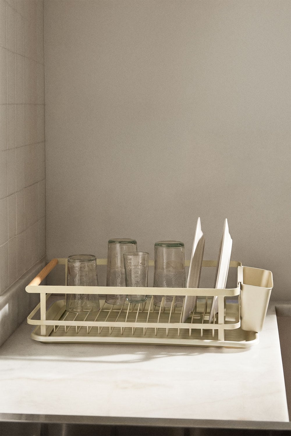 Celine dish drainer with iron tray and polypropylene, gallery image 1
