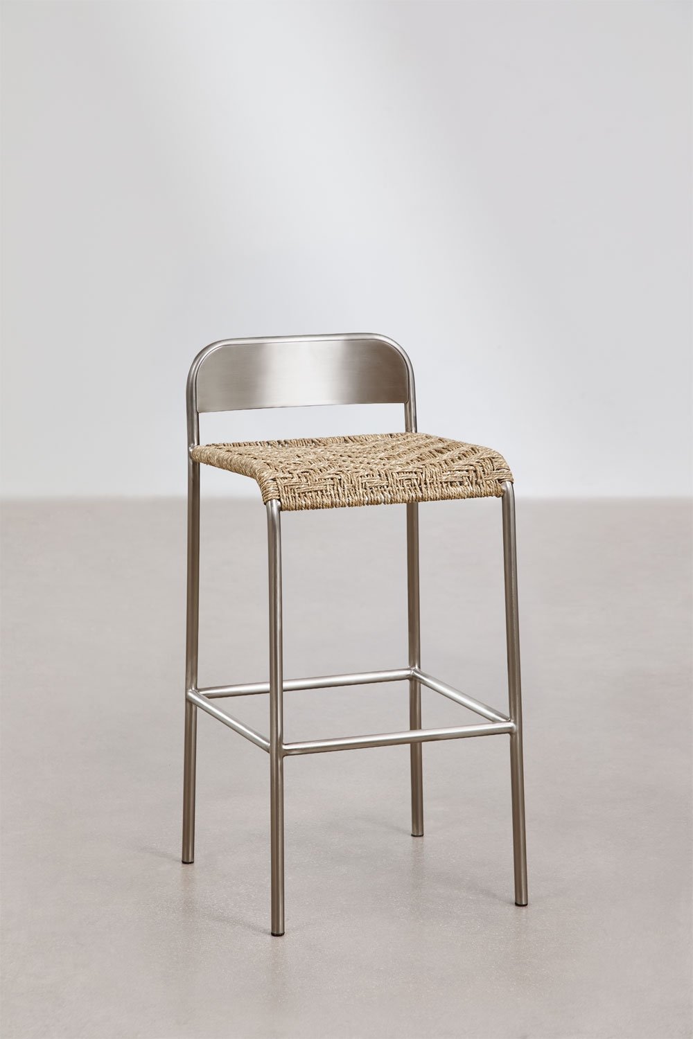 Narnial stainless steel bar stool, gallery image 3