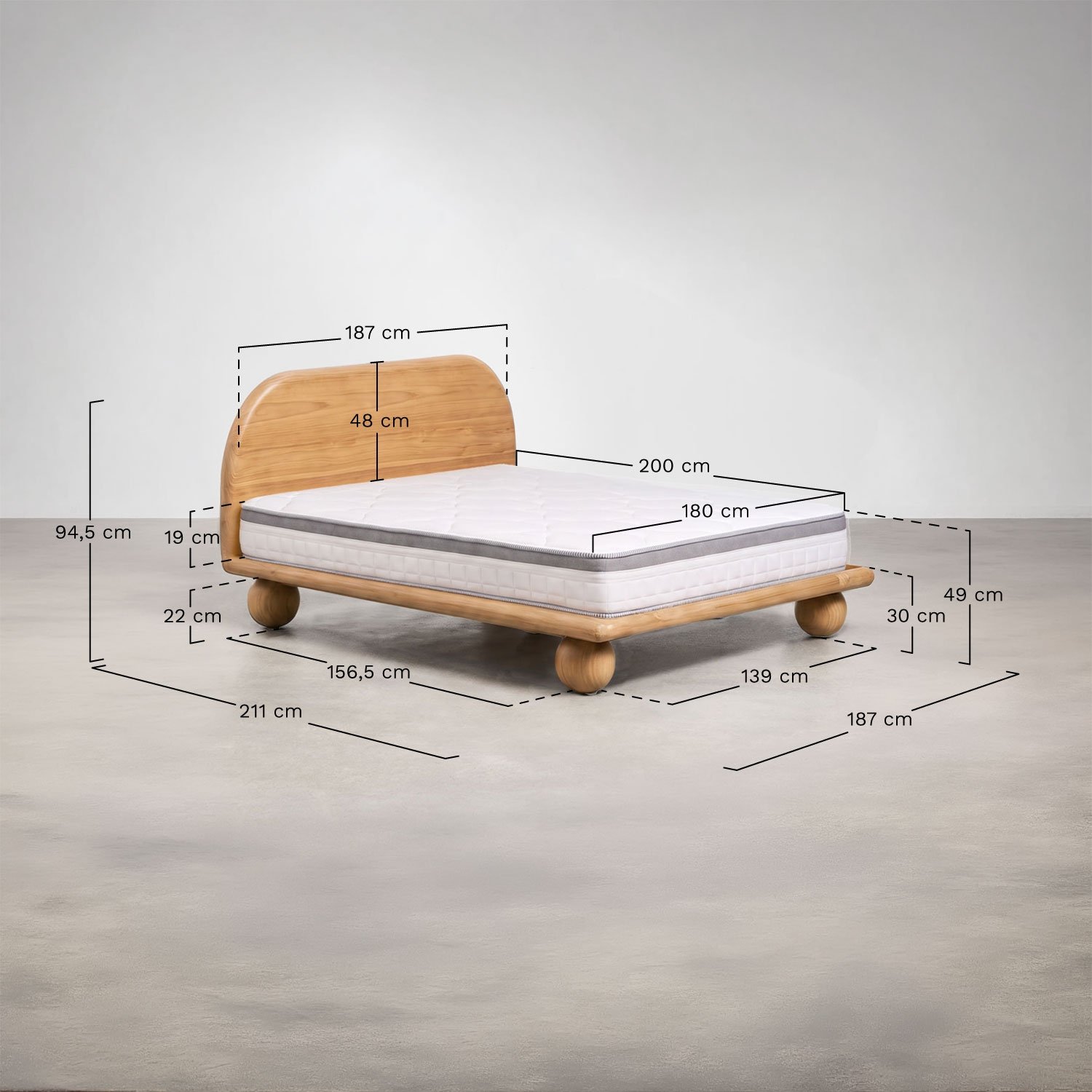 Bicheno mango wood bed, gallery image 14