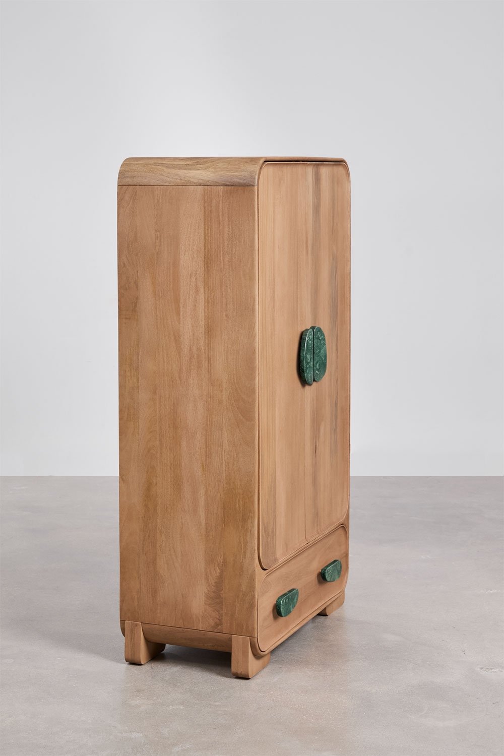 Mango wood and natural stone wardrobe Kivalina, gallery image 5