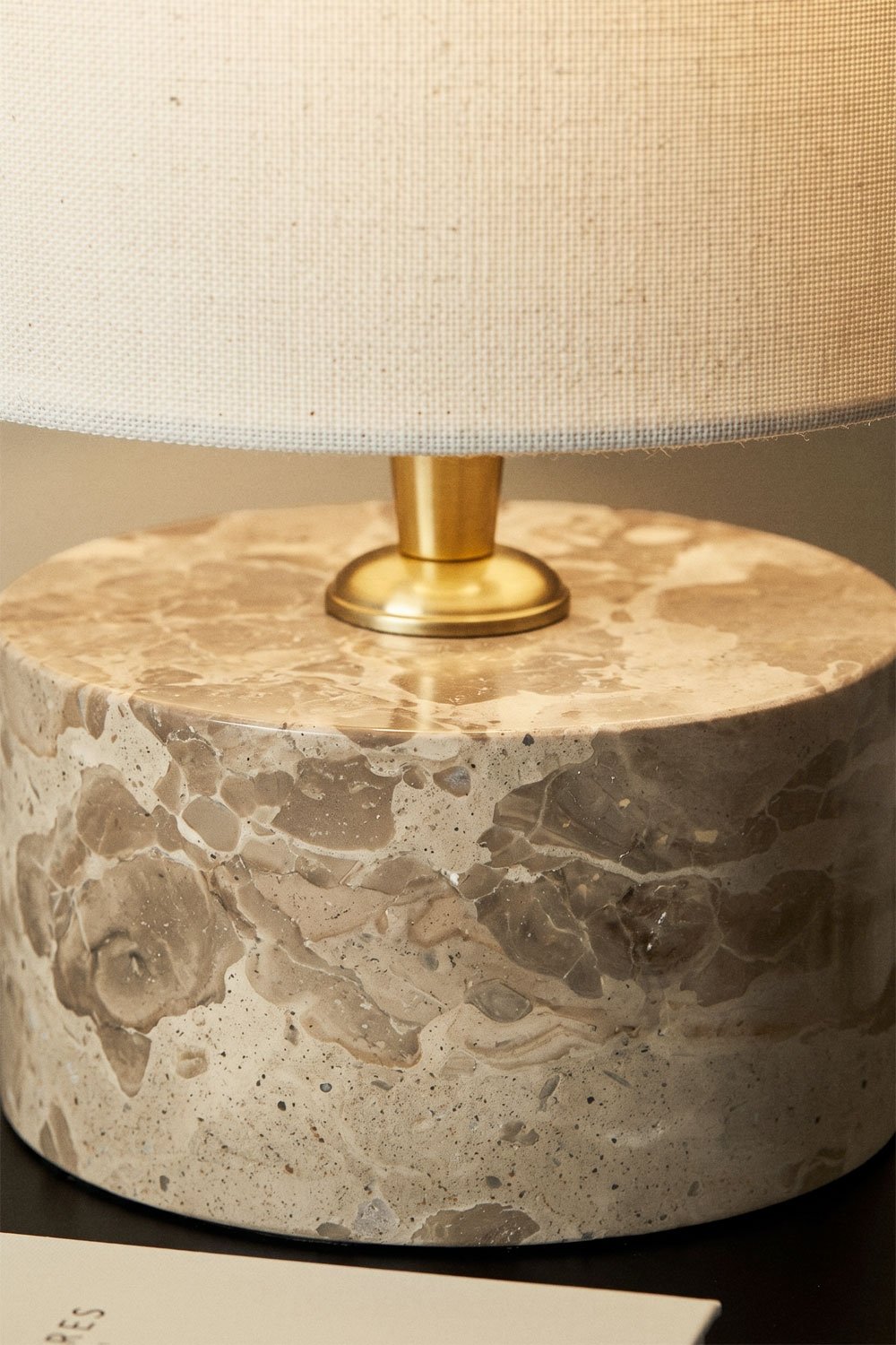 Orlena natural stone table lamp, gallery image 3