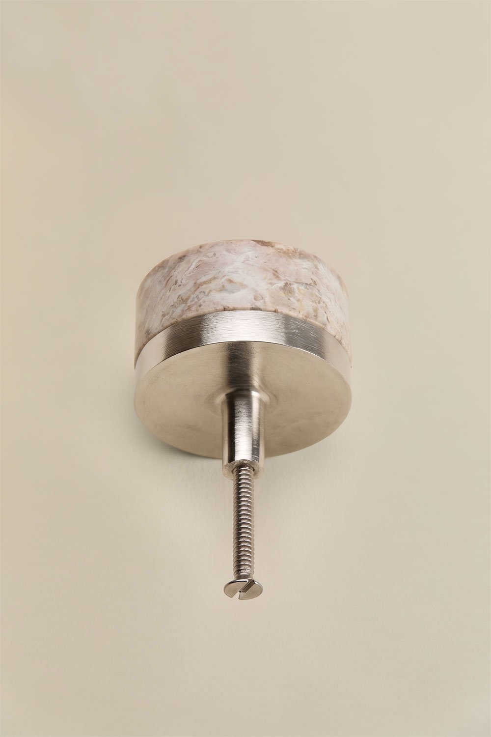 Pack of 2 handles in natural stone and stainless steel Osmery, gallery image 4