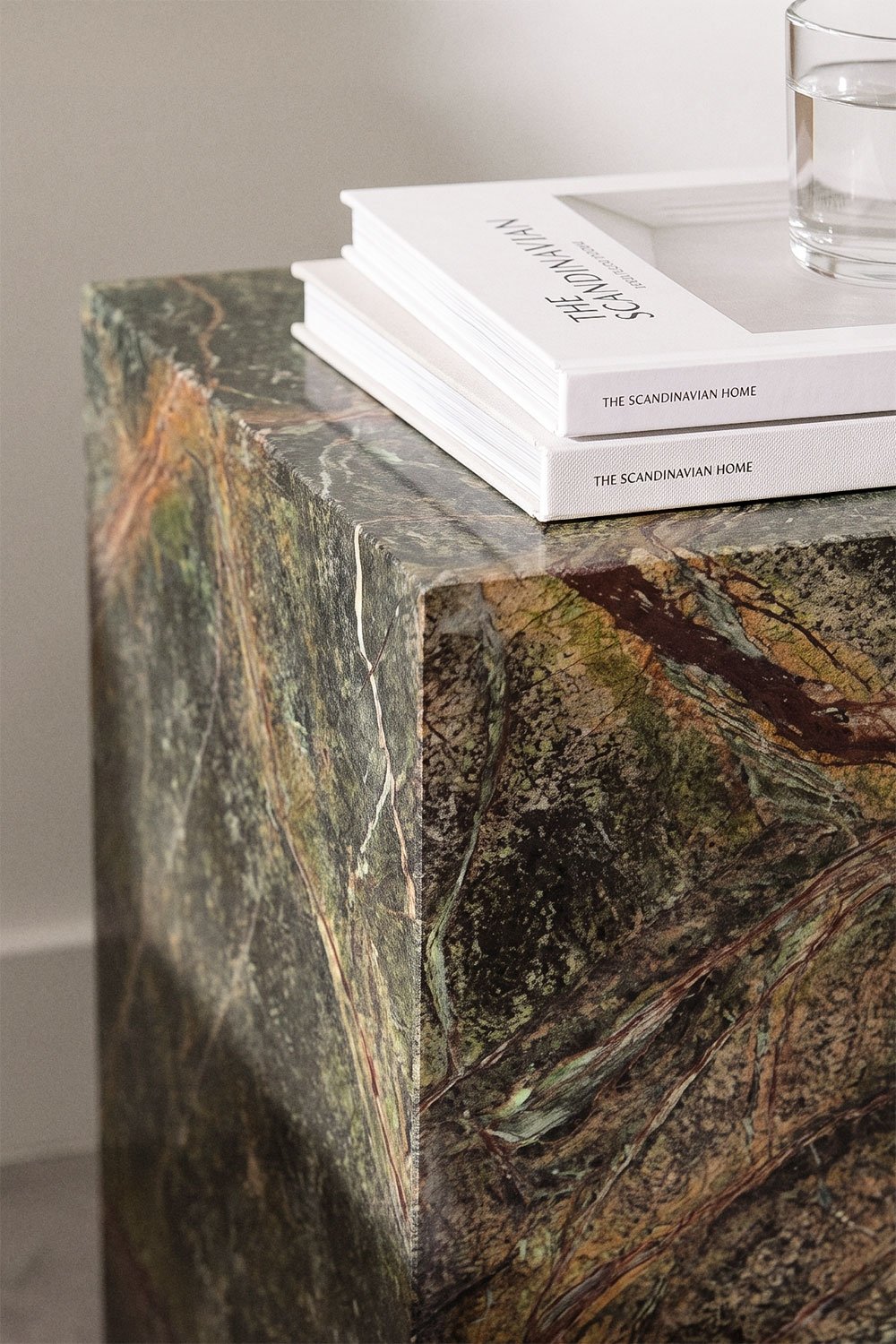 Aluret natural stone 35x35 cm bedside table, gallery image 2