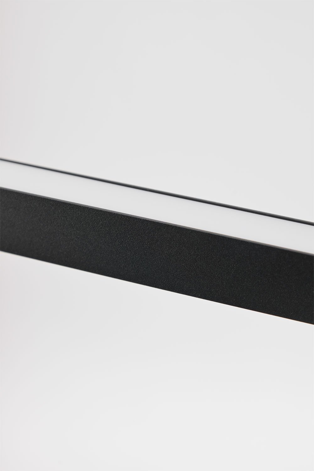 LED linear pendant ceiling lamp 120 cm with indirect light in aluminum Danile, gallery image 7