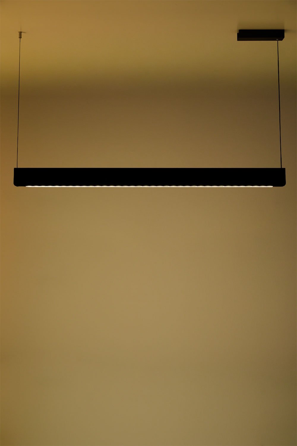 120 cm LED linear pendant ceiling lamp in aluminum Mairen, gallery image 4
