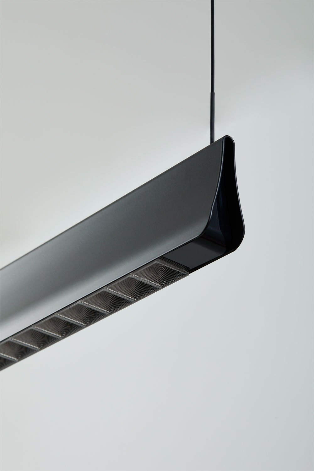 120 cm LED linear pendant ceiling lamp in aluminum Mairen, gallery image 5