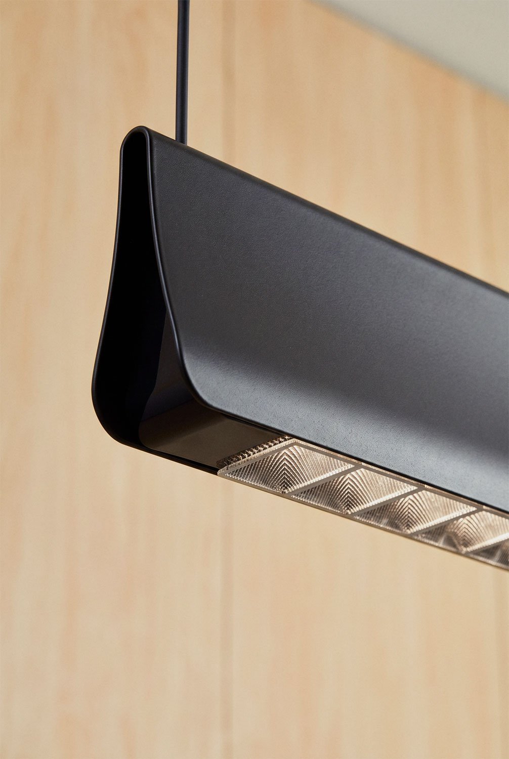 120 cm LED linear pendant ceiling lamp in aluminum Mairen, gallery image 2