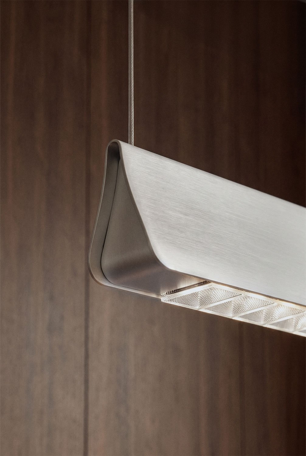 120 cm LED Linear Pendant Ceiling Lamp in Aluminum Mairen, gallery image 2