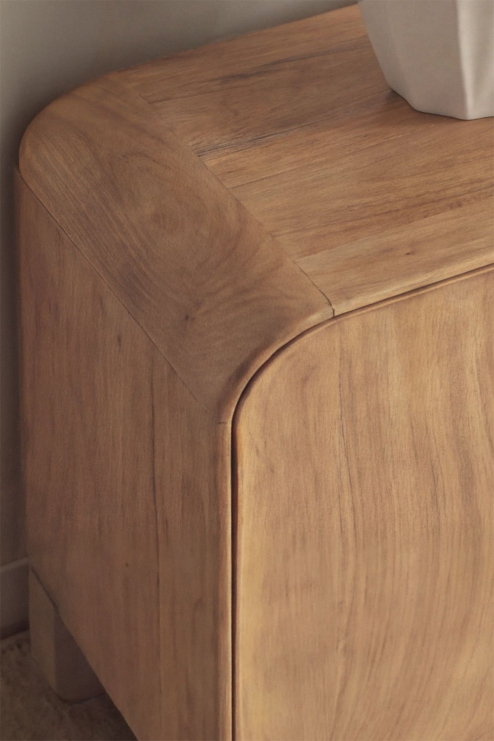 Sideboard 160x45 cm in mango wood and Kivalina natural stone, gallery image 2