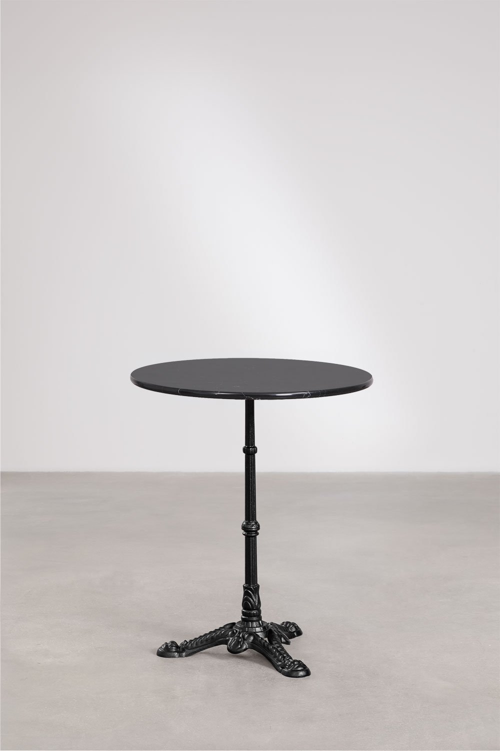 Round bar table Ø60cm in Azteca natural stone, gallery image 1