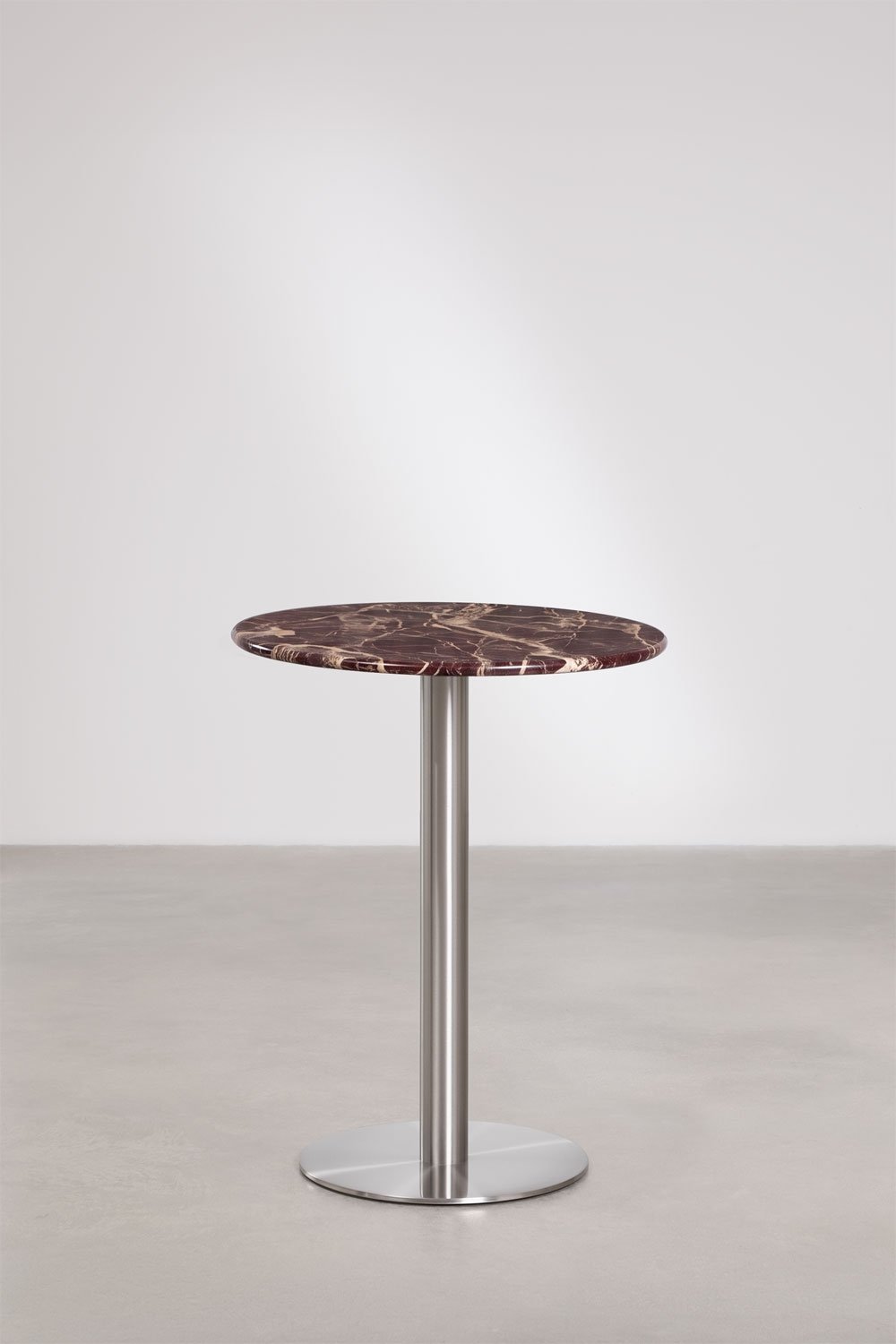 Xiren round natural stone bar table, gallery image 1