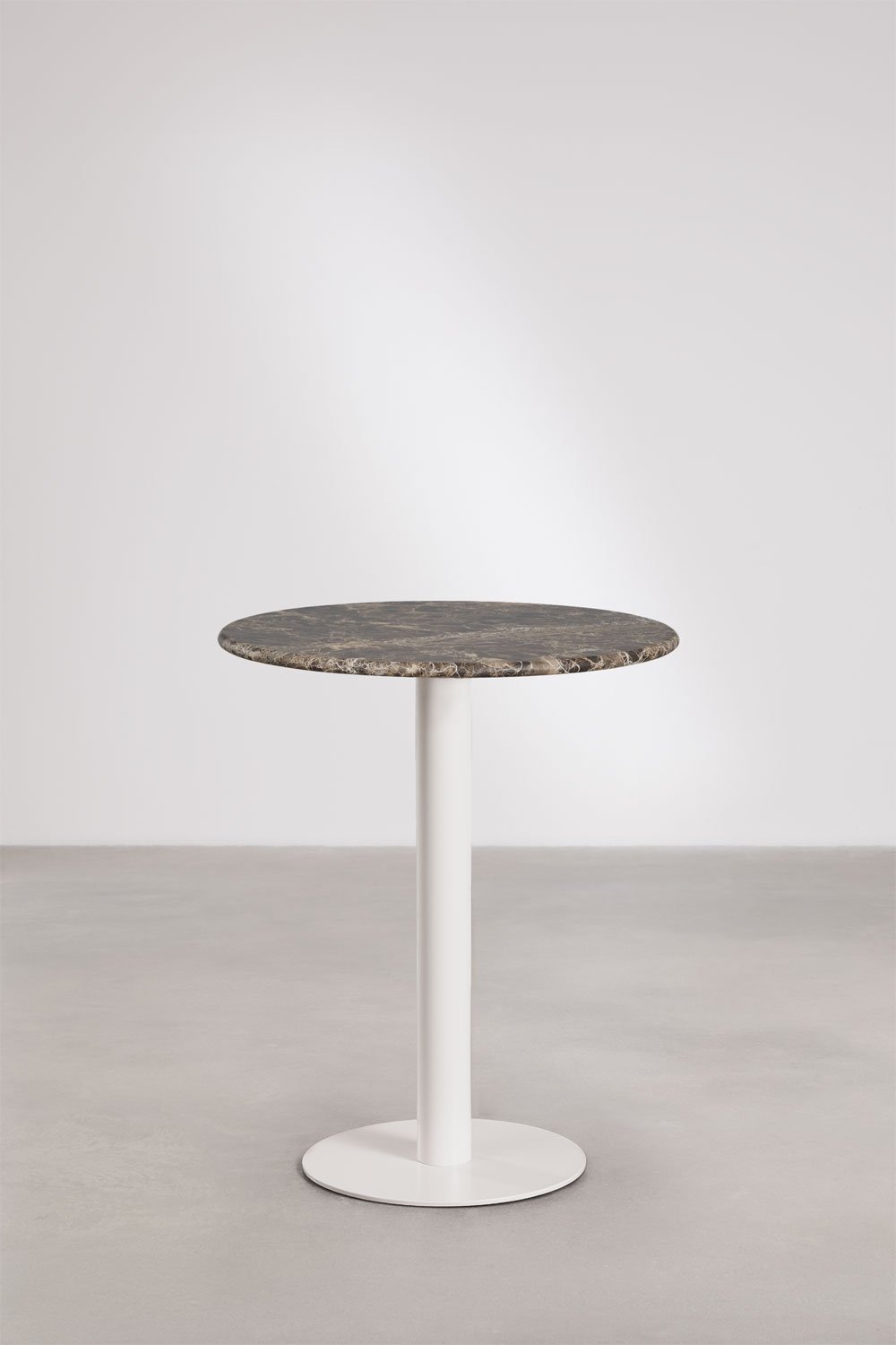 Xiren round natural stone bar table, gallery image 1