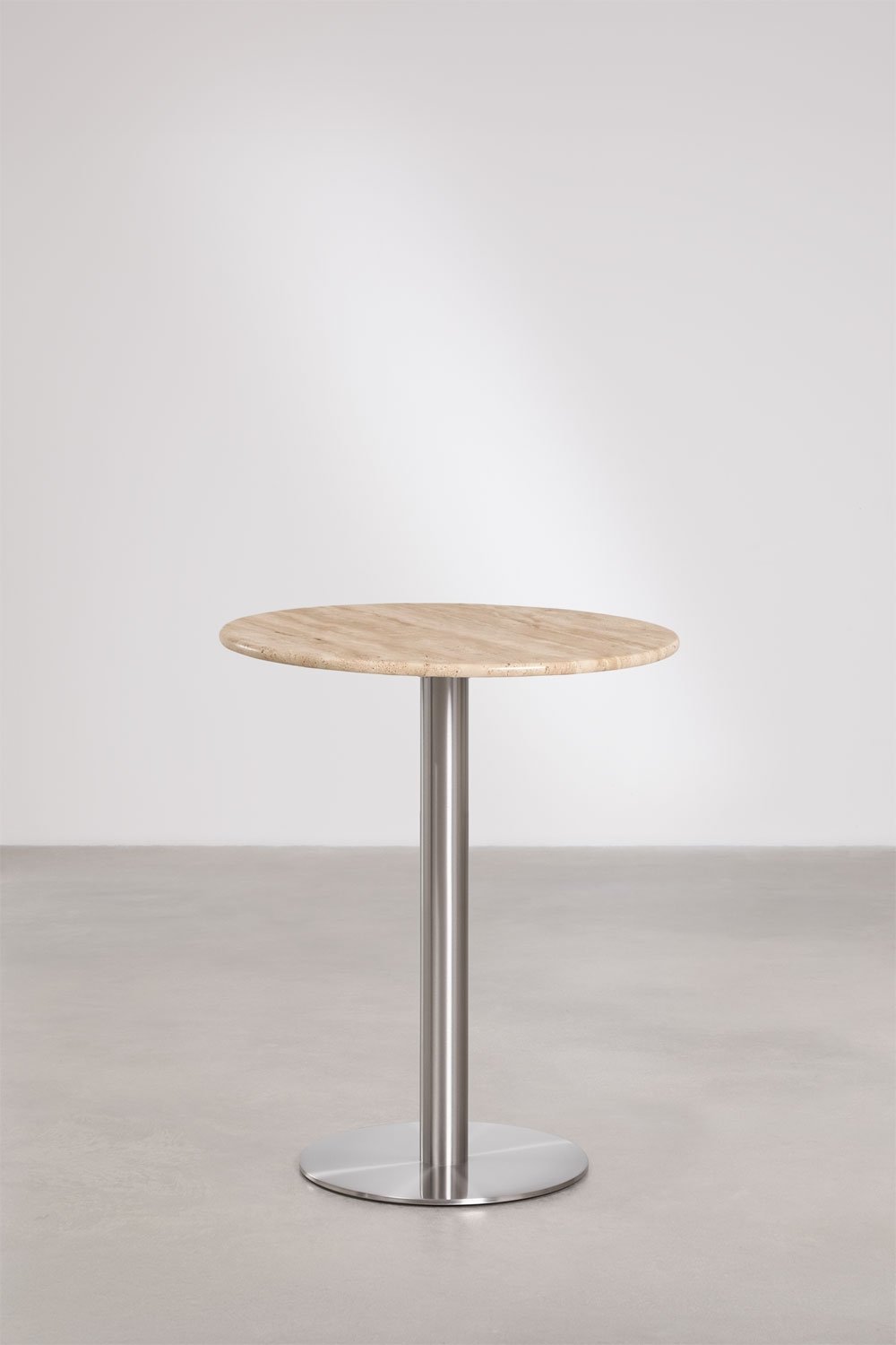 Xiren round natural stone bar table, gallery image 1